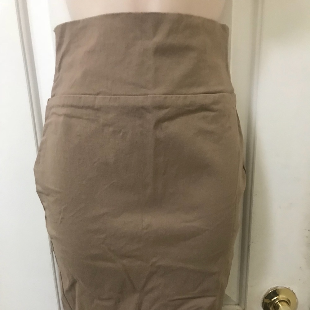 Windsor BEIGE & MUSTARD HIGH WAISTED PENCIL SKIRT